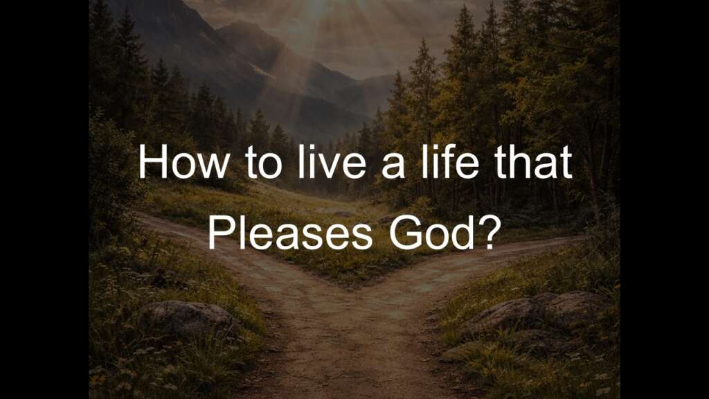 How to live a life that pleases God